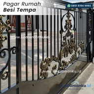 FOR SALE PAGAR RUMAH BESI TEMPA - RUMAH MEWAH MODEL KLASIK