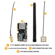 AGBBG 1ชุดไวไฟบลูทูธไร้สายโมดูล Lilygo®ESP32-S3 T-Beam + Lora + + OLED + IMU + PMU บอร์ดพัฒนา