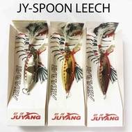 JUYANG Scale Leech Spoon, Fishing Lure Large Spoon for Sebarau / Tengas / Haruan / Peacock Bass Dan