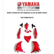 Cover Set Yamaha LC135 V2 (RM7 Red) 100% HLY Original Yamaha