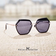 Helen Keller太陽眼鏡-多邊設計時尚款-灰紫色 H8827-N07 _廠商直送
