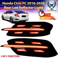 Honda civic fc 2016 - 2020 rear led reflector light lamp lampu belakang drl 