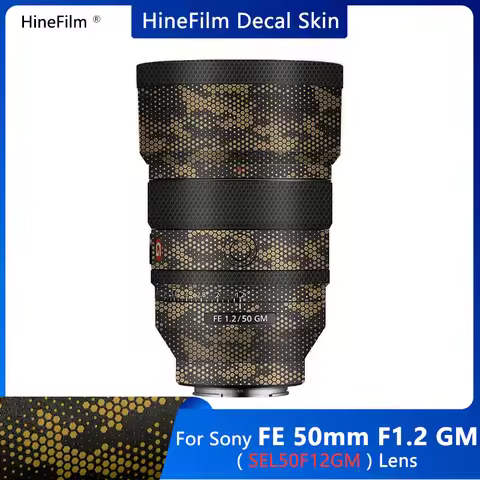 Skin for Sony 50 1.2GM FE50 F1.2 Lens Decal Skin for Sony FE 50mm f/1.2GM Lens Sticker SEL50F12GM 50