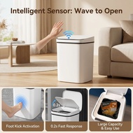 【Hands-Free Automatic Opening】 Royal NOIR Smart Trash Bin with Sensor Smart Trash Bin / Automatic Tr