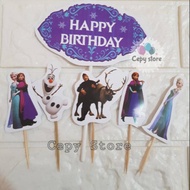Cake Topper Happy Birthday / Cake Topper Frozen / Hiasan Kue Frozen