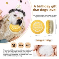 Dog Bite-Resistant Voice Molar Ball Cake Dog Toy