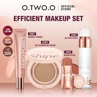 O.TWO.O 4pcs Makeup Set With Poreless Primer+BB Cushion+Blush+Setting Spray