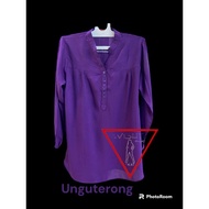 UNGU Plain rayon blouse, eggplant purple, plain rayon blouse, plain jumbo lasenta blouse, plain rayo