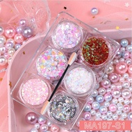 1pallet 6 Cartridges Makeup Glitter Sticker Star Heart Makeup Stage Makeup Sticker G3v8