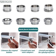 SHOOGOO Faucet Adapter Set, Metal With Washer Water Filter Adapter,  18/20/22/24mm To 22mm Faucet Co