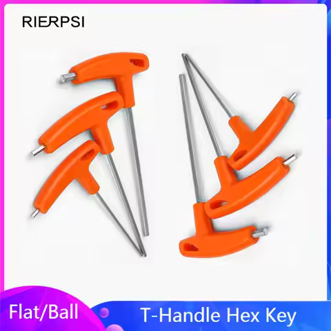 1/4/8PCS Flat/Ball Head Hex Key Allen Wrench Hand Tool T-Handle Hex Key Wrench Ball End Allen Hex Ke