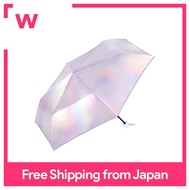 Wpc. rain umbrella, glow pearl umbrella, mini lavender, folding umbrella, 50cm, ladies, pastel color, glitter, photogenic, fancy, maiden, aurora, girly, stylish, cute, woman, UPEM-938-002