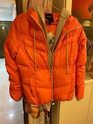 #母親節 ET BOîTE加州陽光少女暖橘新色假兩件輕量羽絨外套