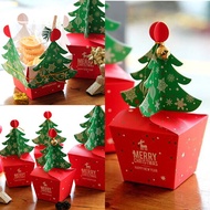 JX-LCLYL Merry Christmas Tree Bell Party Paper Favour Gift Bags Sweets Carrier Boxes
