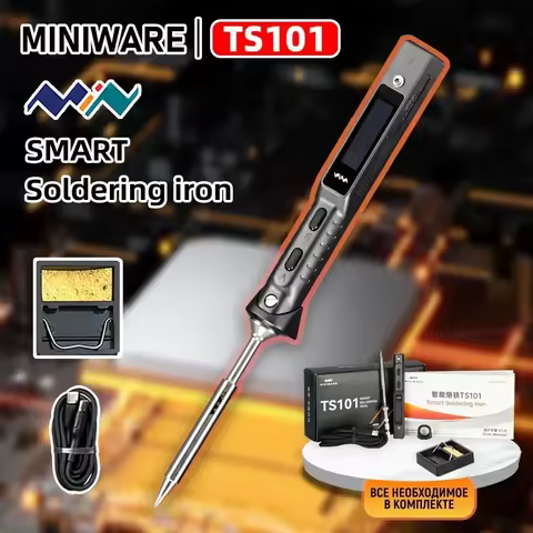 Original TS101 Electric Soldering Iron Adjustable Temperature USB Portable Digital Welding Station 6