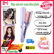 Máy Uốn Tóc Xoăn Sóng Nước Hippie 32 Thiết Kế 3 Trục Gốm Sứ Ceramic Cao Cấp Máy Làm Xoăn Sóng Nước C