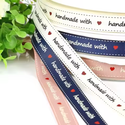 5 Meters 15MM Wrapping Ribbon Grosgrain DIY Handmade Gift Wrapping Ribbon Bouquet Ribbons Threaded H