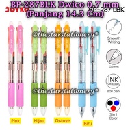 (1 Piece) JOYKO BP-287BLK 0.7 mm Ballpoint Pen JOYKO BP-287BLK Dwico 0.7 mm 2 Colors (1 Piece)