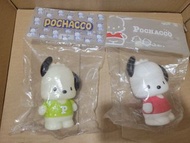代售 - (不散賣) 1套2個 全新未開 UNBOX Pochacco PC 狗  紅色 & 夜光 綠色 Figure 硬膠 公仔