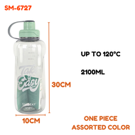 SHOTAY BPA-FREE Water Bottle Premium Plastic Water Bottle Heat Resistant Up to 120°C
