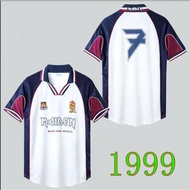 1999 West Ham United Iron Lady away joint version 99 retro football jersey
