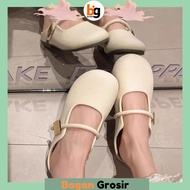 BG Flatshoes Jelly Women Import Slop Flat Matte Fashion Ballerina Latest Model SPT-107