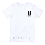 Baju Kaos Pria / wanita Logo BTS Tshirt Cotton Combed 30s