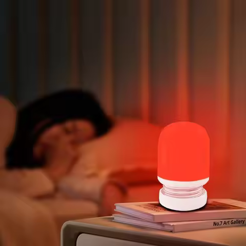 620-630nm Red Color Night Light Sleeping No Blue Melatonin - Boosting USB Rechargeable Brightness Sl