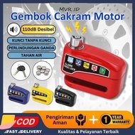 Disc Lock Alarm Padlock, Anti-Theft Motorcycle Padlock Alarm Lock