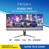 PRISM+ PG400U PRO 40 IPS 144Hz 1ms UWQHD 120% sRGB Adaptive-Sync Pro Gaming Monitor [3440 x 1440]