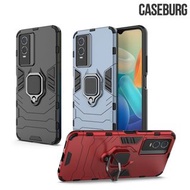 Vivo Y76 Y76s 5G CASEBURG Hybrid R 磁貼指環扣 座枱支架 四邊全包手機殼 手機套 5620A