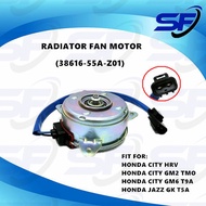 HONDA CITY GM2 TMO GM6 T9A JAZZ GK T5A HRV RADIATOR FAN MOTOR 38616-55A-Z01