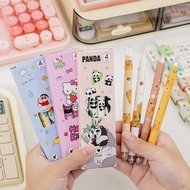 Cute Character Pens, 4 pcs, Cute Cartoon Character Pens Expression Click Mechanical Pens Unique Mech