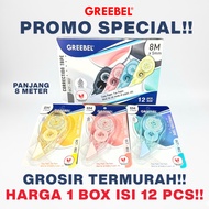 Type x Pastel Paper 8m Greebel Correction Tape GCT-802 1 box contains 12 (Wholesale) - Type X Ribbon