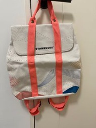 星巴克 2019限量發行 帆布後背包 可放A4資料夾/平板/筆電
