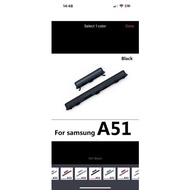 Plastic volume power button for samsung a51/a71 black