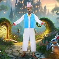 12 ft Skeleton Accessories Easter Bunny Costume Bunny Outfit Rabbit Clothes for 12 Foot Skeleton Eas