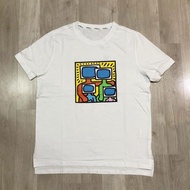 Keith Haring藝術涂鴉小眾設計感短袖T恤男女情侶裝潮牌復古半袖
