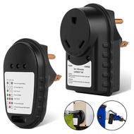 30A RV Circuit Tester Surge Adapter, 125V RV Power Pedestal Tester 14-50P Receptacle Analyzer For Tr