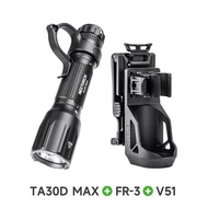 NEXTORCH TA30D MAX ไฟฉายกลสูงสุด450เมตรระยะยาวชาร์จไฟฉายสำหรับช่วยเหลือแบบพกพาไฟฉายค้นหาสว่างเป็นพิเ