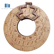 Wooden Melody Tool Music Instrument Wood Melody Maker Circle of Fifths Wheel, Circle Wooden Wheel an