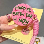 For Bose Ultra Open cute cartoon Hagrid cake with rope chain earphone protective case Bose QuietComf