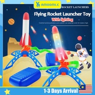 Rocket Launcher Toys Jump Air Rocket Launcher Eva Foam Soaring Rocket With lighting Outdoor Fun Spor