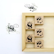 Panda Mood 熊貓不愁 閒聊熊貓 日本製手帳橡膠印章