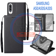 CASE DOMPET UNTUK SAMSUNG GALAXY A30S/A50/A50S- CASING DOMPET-FLIP COVER LEATHER-SARUNG HP