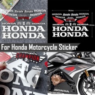 For Honda click 125 125i v3 XRM 125 Beat Vario 125 TMX 155 HONDA Logo UV Material Transparent Motorcycle Sticker Decor Body Windshield Visor Fairings Helmet Decal Accessories
