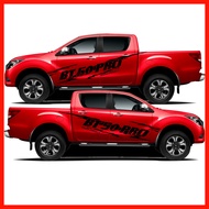 สติ๊กเกอร์แต่งMazda BT 50 pro  ลายก้างปลามาสด้าบีที 50โปร  สติ๊กเกอร์ติดรถ ชุดแต่งมาสด้าบีที 50โปร  