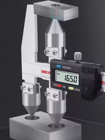 Edge-Center Distance, Digital Caliper, Cone Probe Hole Distance, Center Distance Measurement Tools E