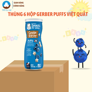 Thùng 6 hộp bánh ăn dặm Gerber Puffs 42g nhập khẩu Mỹ CHÍNH HÃNG