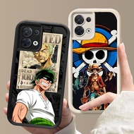 BR-28 One Piece Zoro Soft Silicone Casing for OPPO F21 F21S Reno 7 7Z 8 8Z Realme C71 C73 14X Lite P